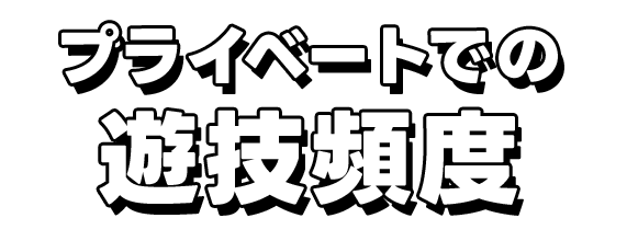 プライベートでの遊技頻度