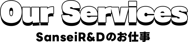 Our Services SanseiR&Dのお仕事