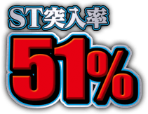 ST突入率51%